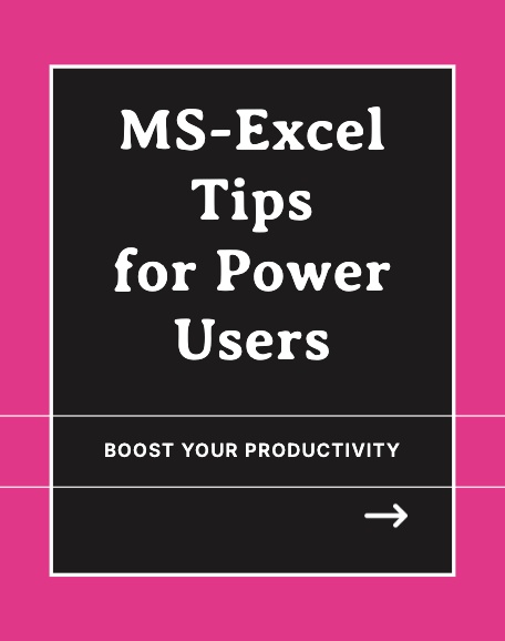 Excel Tips for Power Users